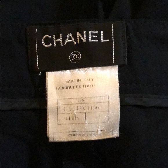 Chanel high rise wide leg wool side zip trouser - Picture 9 of 10